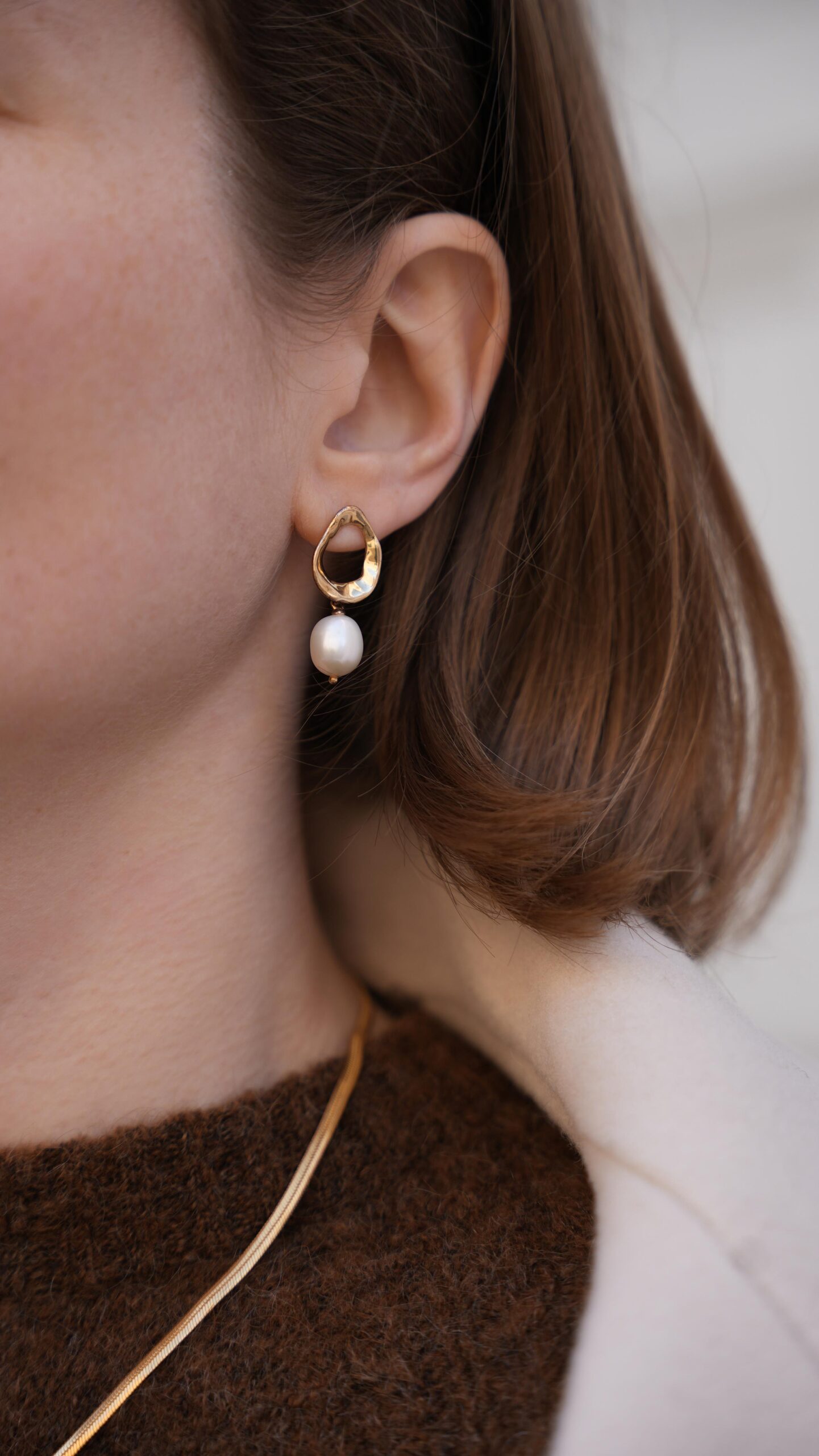 linjer pearl earrings